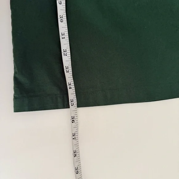 J Crew Mercantile Womens One Shoulder Ruffle Green Shift Dress Size 6 Fall Chic - Picture 8 of 10